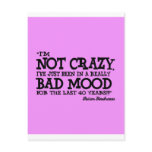 really bad mood postcards