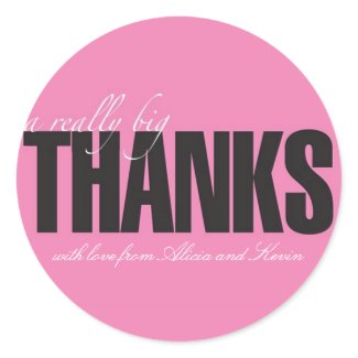 Really big thanks sticker sticker