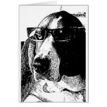 REally cool basset hound Greeting Cards