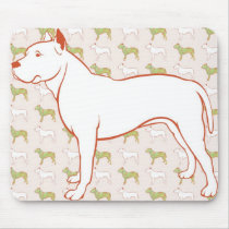 Really cute Pitbull Illustrated mousepad!