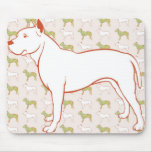 Really cute Pitbull Illustrated mousepad!