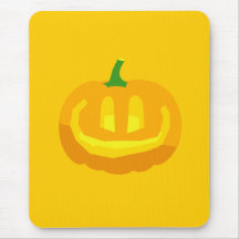 really happy Jack-O-'Lantern Mousepad