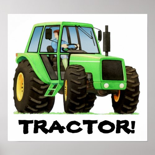 Really Huge Tractor Poster print