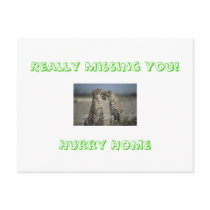 Really Missing You!Hurry Home postcards by soccerisalive Really Missing You!Hurry Home postcards