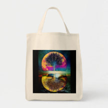 Realm of Divine Knowledge Canvas Bags