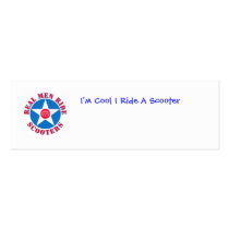 realmen, I'm Cool I Ride A Scooter business cards
