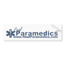 RealParamedics Baseball Logo Bumper Sticker
