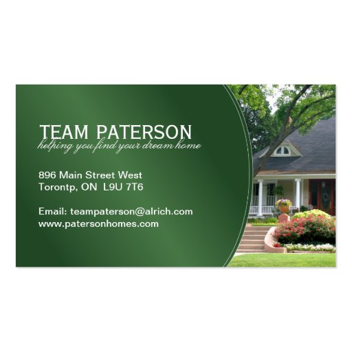 Realtor Business Card (back side)