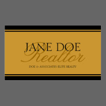 Realtor Gold Script business cards