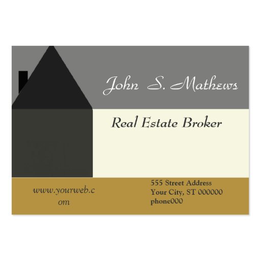 Realtor HomeSales Stylish Business Card Template (front side)