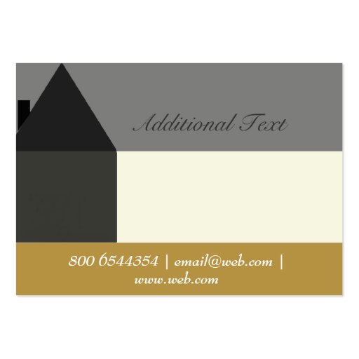 Realtor HomeSales Stylish Business Card Template (back side)