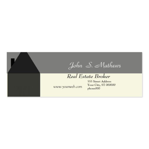Realtor Mini-Card Business Card Template (front side)