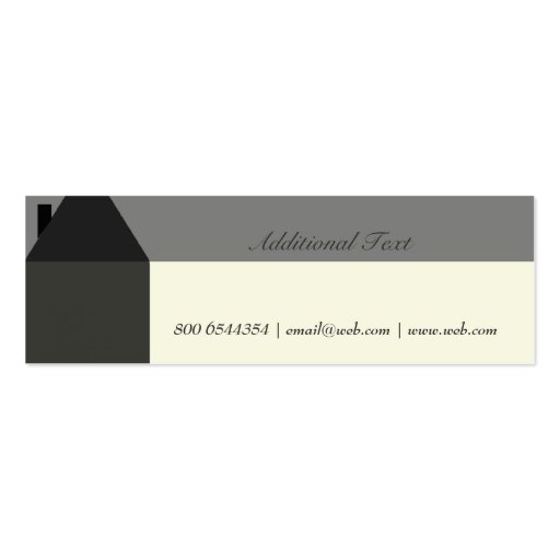 Realtor Mini-Card Business Card Template (back side)