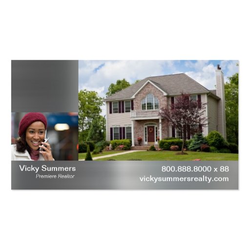 Realtor or Real Estate Agent Business Card (front side)