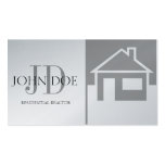 Realtor Platinum House/Monogram Business Cards