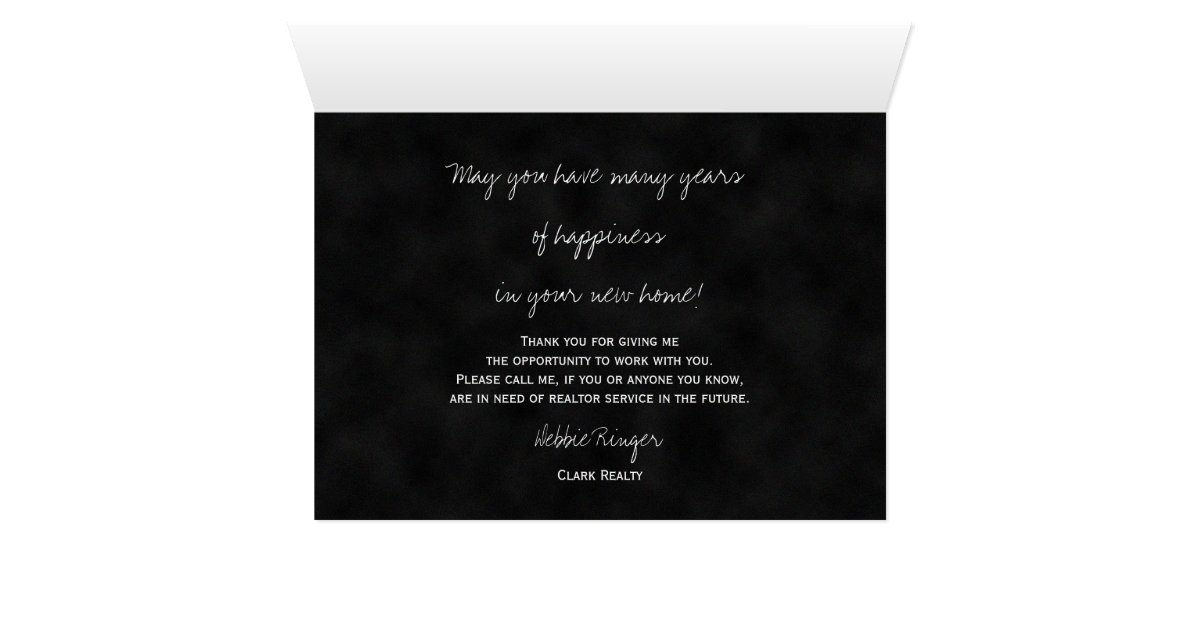 Realtor Thank You Note Card | Zazzle