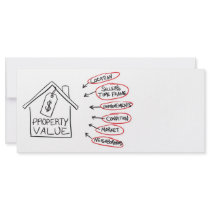Realty Property Values Flow Chart Customized Rack Card