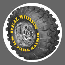 RealWomenDriveTrucks Sticker stickers