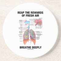 Reap The Rewards Of Fresh Air Breathe Deeply Drink Coasters