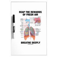 Reap The Rewards Of Fresh Air Breathe Deeply Dry-Erase Whiteboard