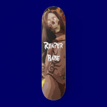 Reaper Babe Skate Board skateboards by gothicwind Reaper Babe Skate Board skateboards