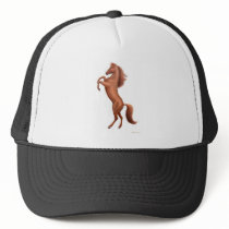 Rearing Chestnut Horse Hat by twopurringcats Rearing Chestnut Horse Hat