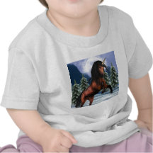 Rearing Chestnut Unicorn Baby T-Shirt