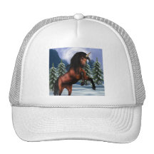 Rearing Chestnut Unicorn Baseball Hat