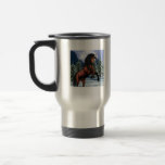 Rearing Chestnut Unicorn  Travel Mug