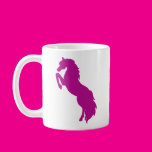 Rearing Horse in Grape Coffee Mugs