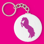 Rearing Horse in Grape Key Chains