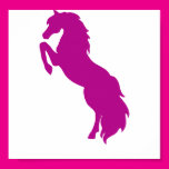 Rearing Horse in Grape Poster
