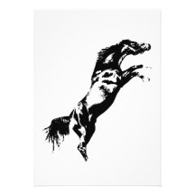 Rearing Horse Invitation