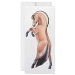 Rearing Norwegian Fjord Horse Bookmark Custom Rack Card