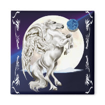 Rearing Pegasus Stallion Magnet by Lotacats Rearing Pegasus Stallion Magnet