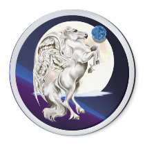 Rearing Pegasus Stallion Magnet by Lotacats Rearing Pegasus Stallion Magnet