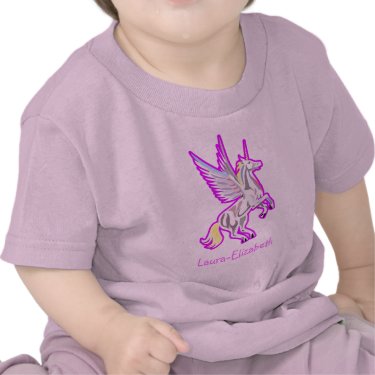 Rearing Unicorn Guardian Angel T-shirt