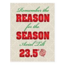 Reason for the Season Winter Solstice postcard postcards