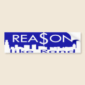 Reason Like Rand Bumper Sticker