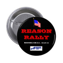 REASON RALLY BUTTON W / NYC ATHEISTS LOGO buttons