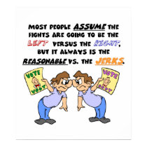 Reasonable vs. the Jerks (1) posters