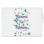 Reasons for Recovery cards