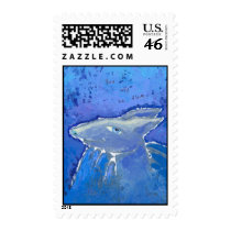 Reassuring Armadillo prediction ART Postage Stamps