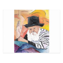 Rebbe Menachem Mendel Schneerson Post Card