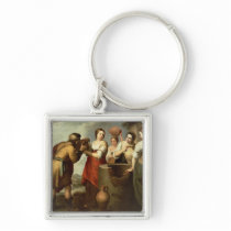 Rebecca and Eliezer at the Well, c.1665 Keychains
