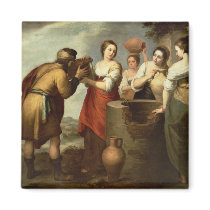 Rebecca and Eliezer at the Well, c.1665 Refrigerator Magnet