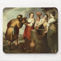 Rebecca and Eliezer at the Well, c.1665 Mousepad