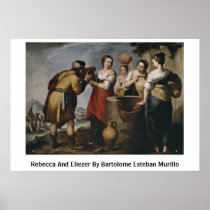Rebecca And Eliezer By Bartolome Esteban Murillo Print
