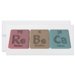 Rebecca as Rhenium Beryllium Calcium Customized Rack Card