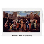 Rebekah At The Well By Nicolas Poussin Greeting Cards